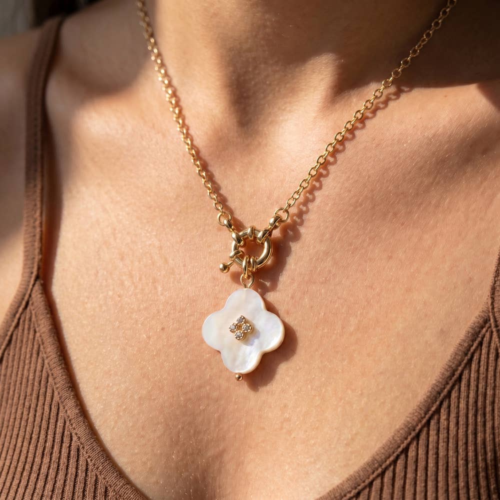 Call it Luck Clover Pendant Necklace