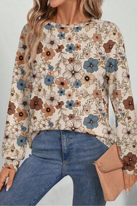 Time to Bloom Long Sleeve Top