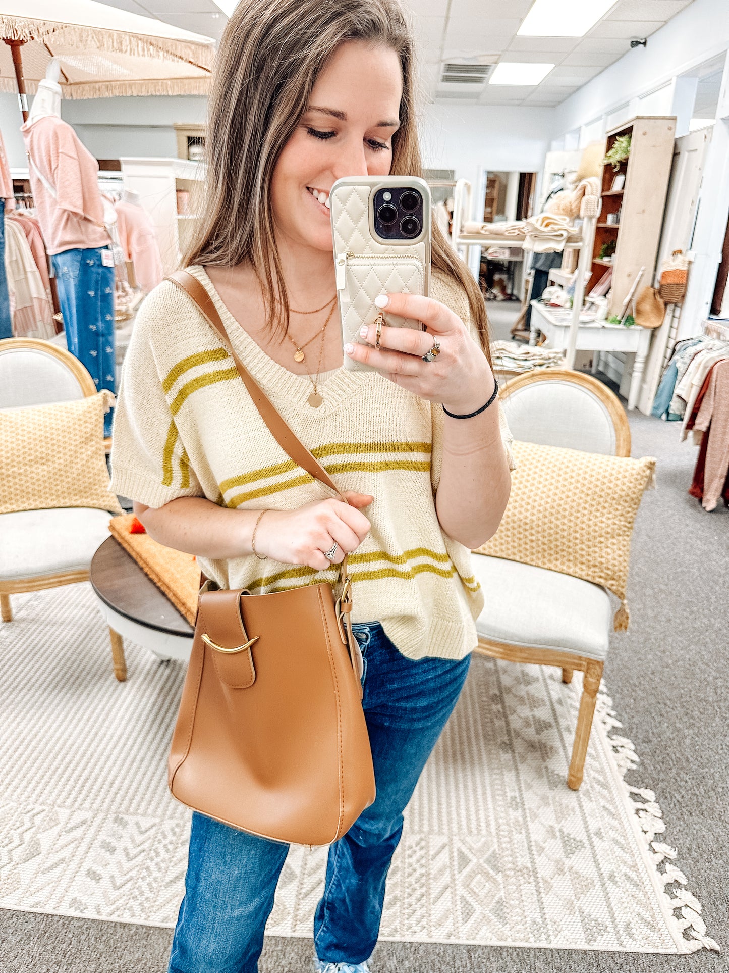 Coastal Calm Striped Top