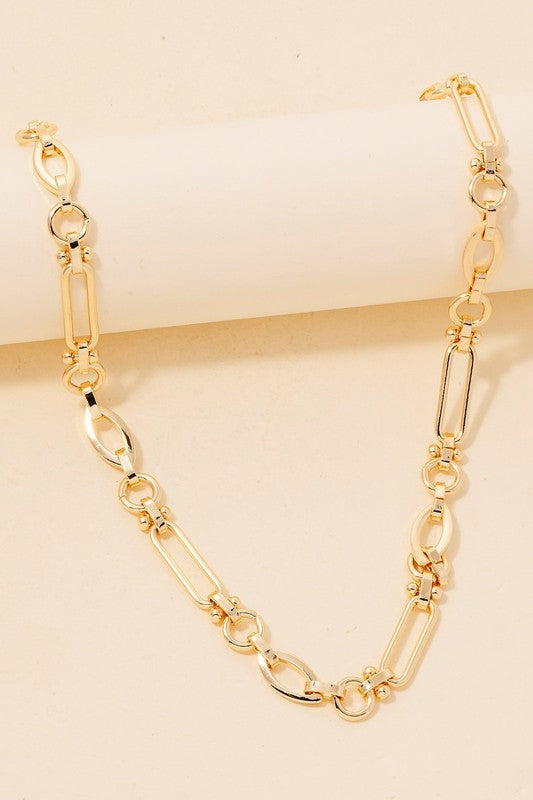 Oval Chain Link Necklace