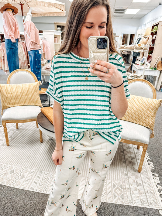 Oh So Lucky Short Sleeve Top (S-3X)