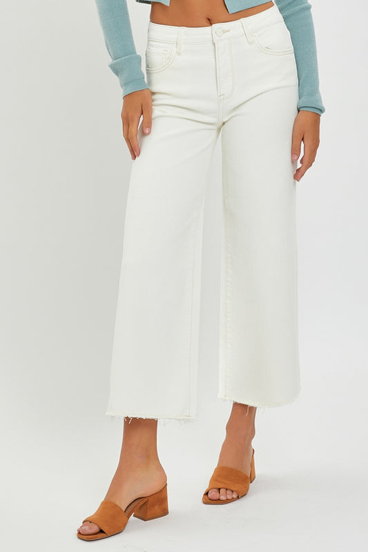 Ivory Ease Wide Leg Pants