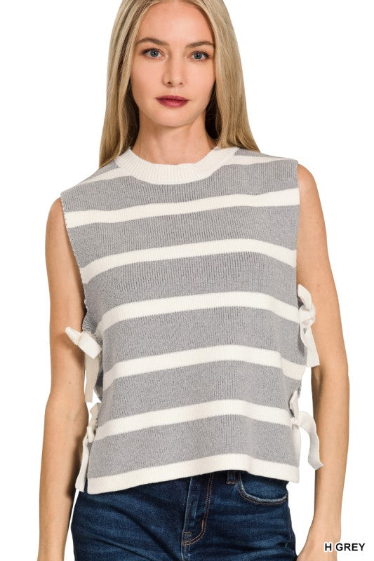 Grateful & Layered Side Tie Vest