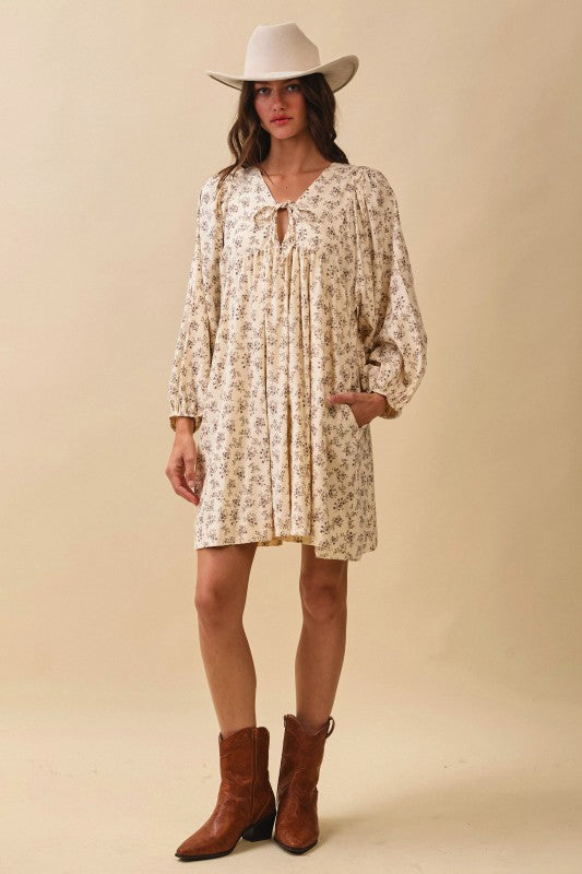 Forever Floral Long Sleeve Dress (S-XL)
