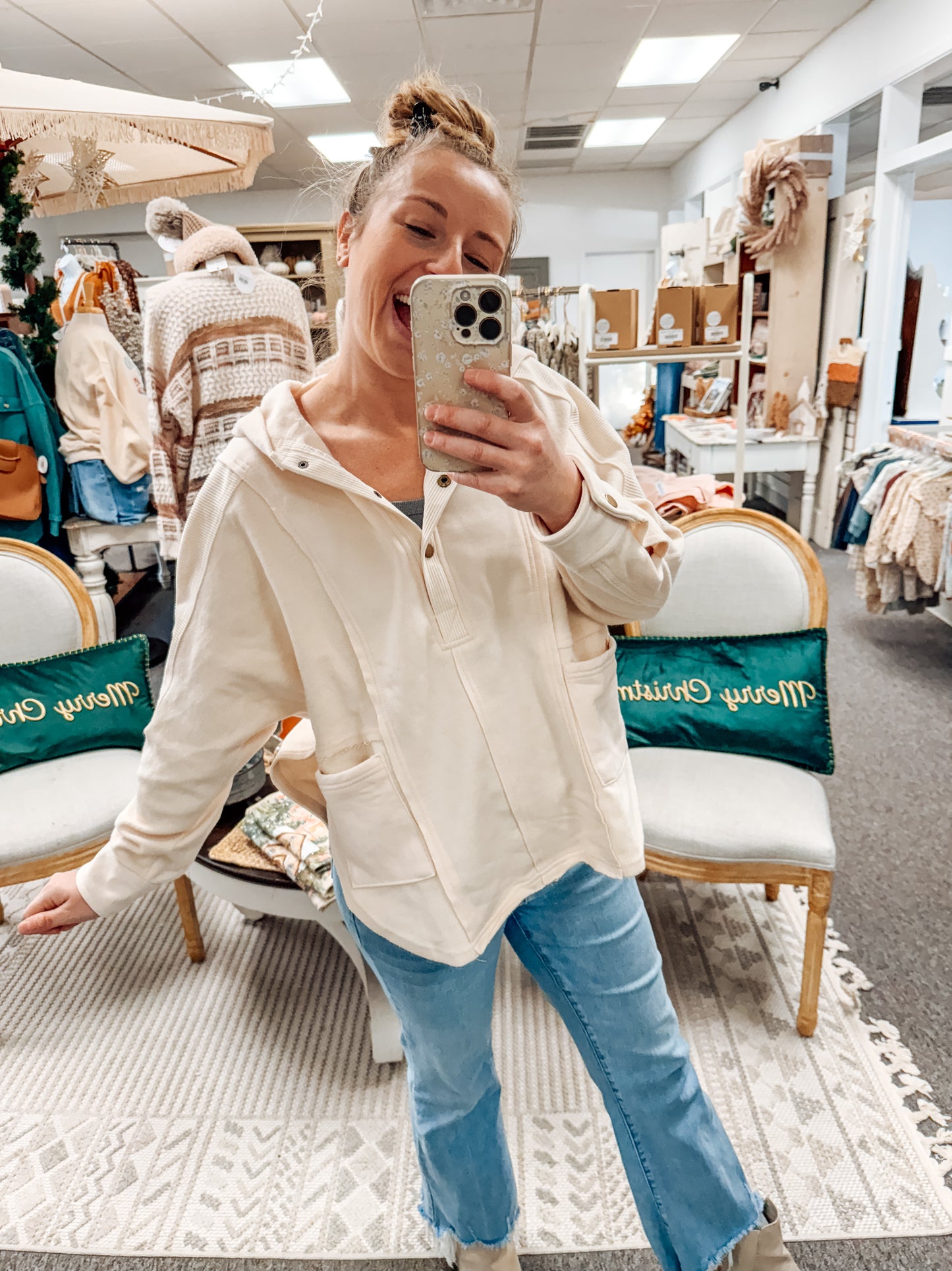 Whipped Vanilla Hooded Top