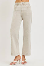Soft Latte Wide Leg Denim