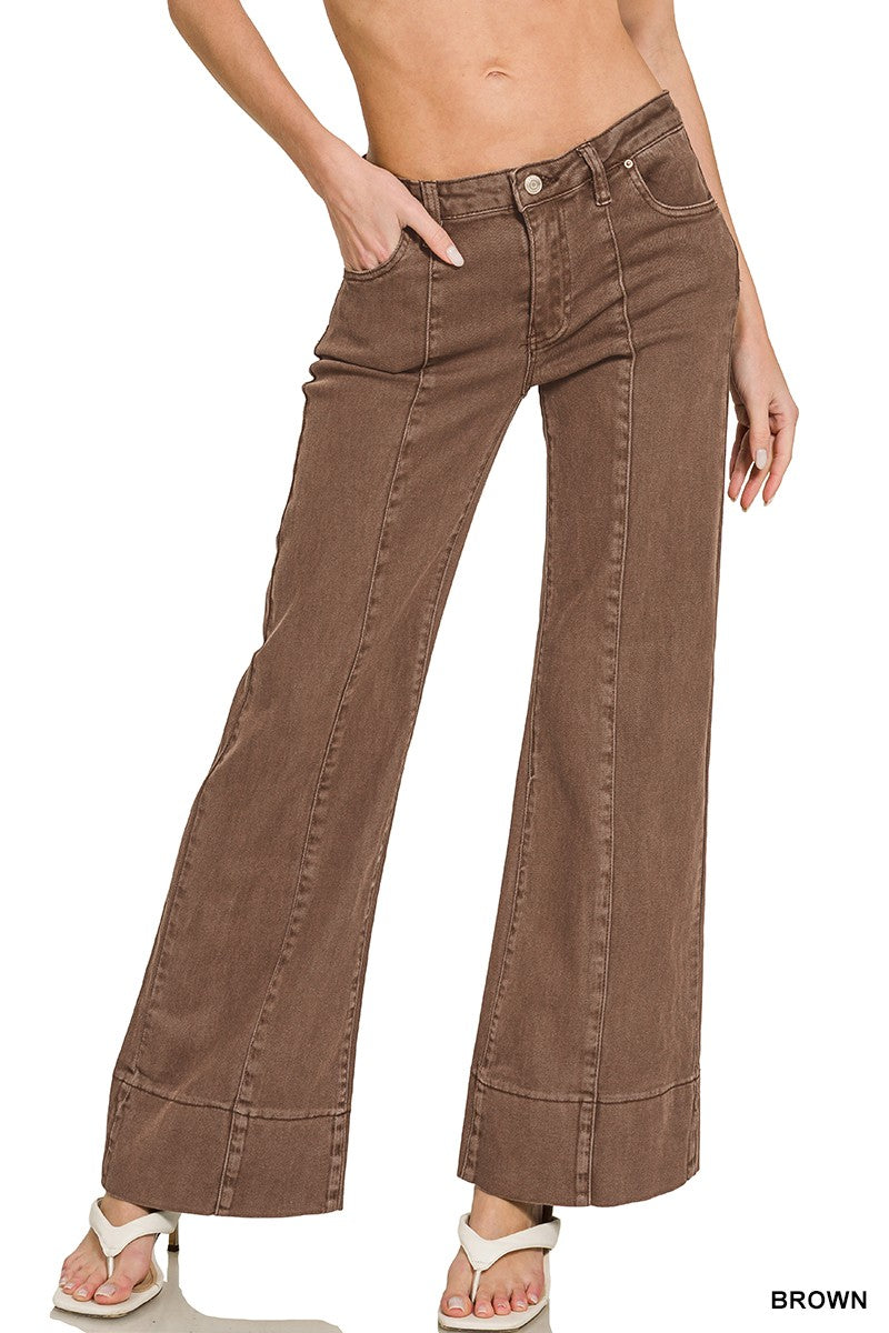Walking Casually Wide Leg Denim (S-XL)