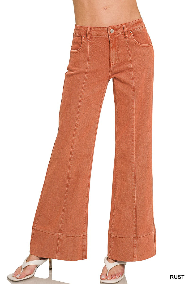 Walking Casually Wide Leg Denim (S-XL)