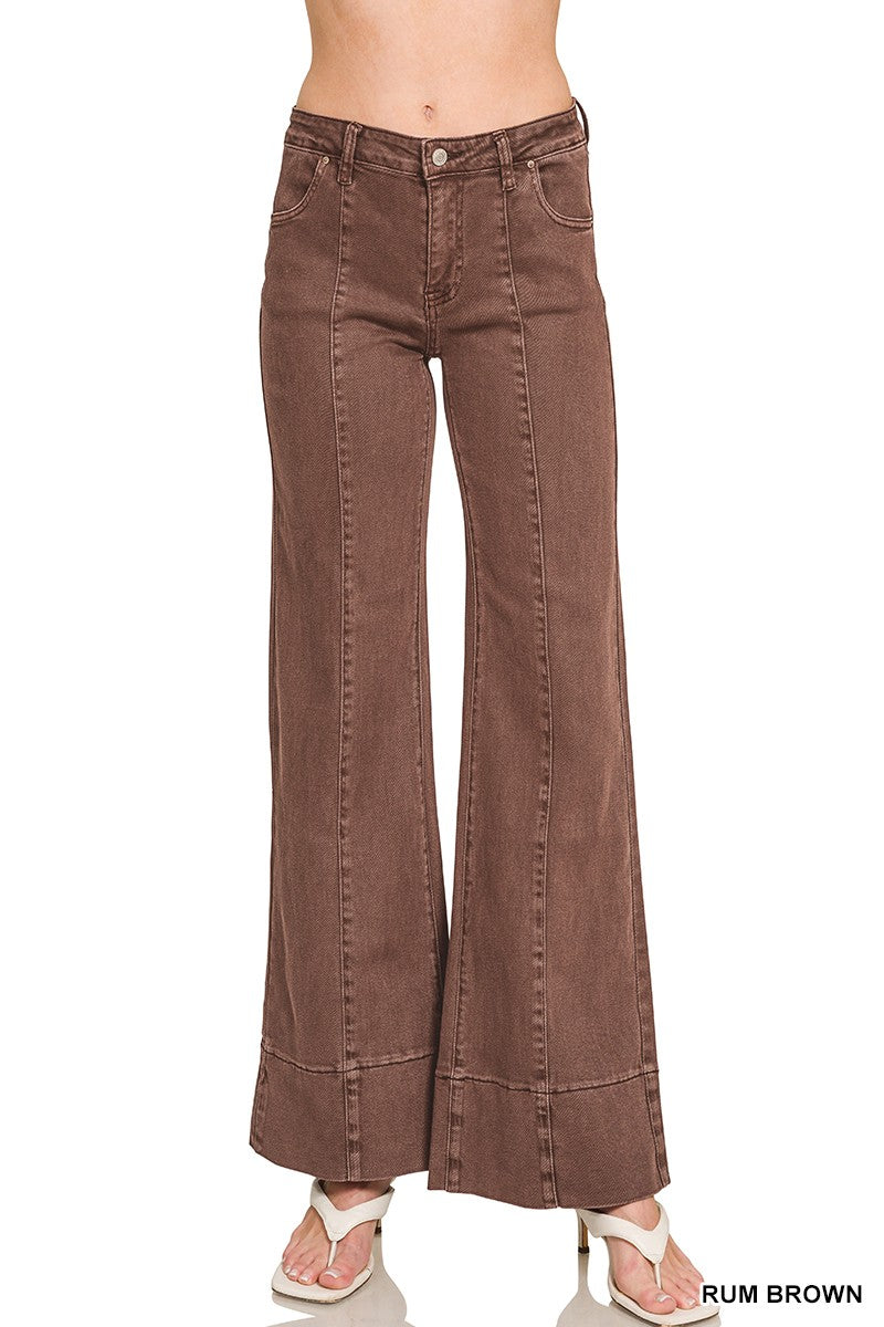 Walking Casually Wide Leg Denim (S-XL)