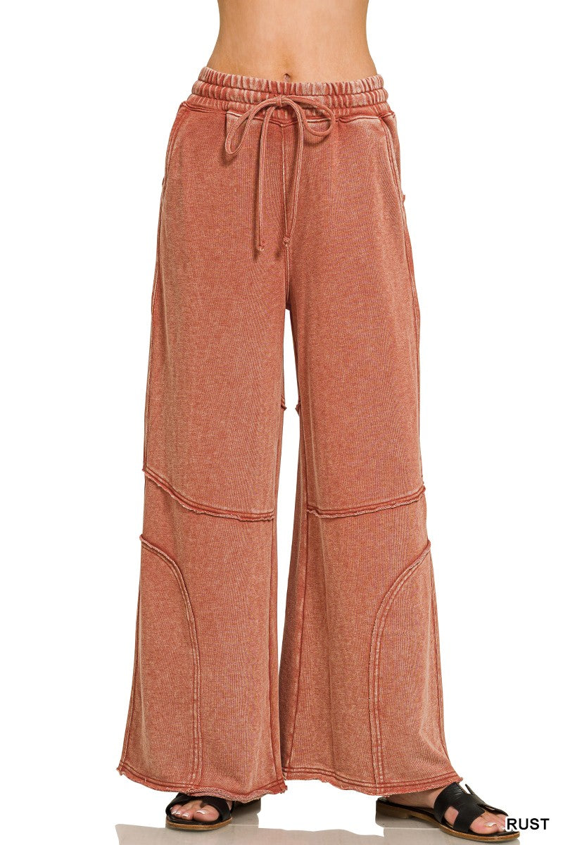 The Burnt Sienna Wide Lounge Pants