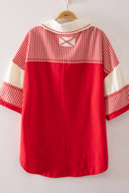 Red Hot Casual Knit Top