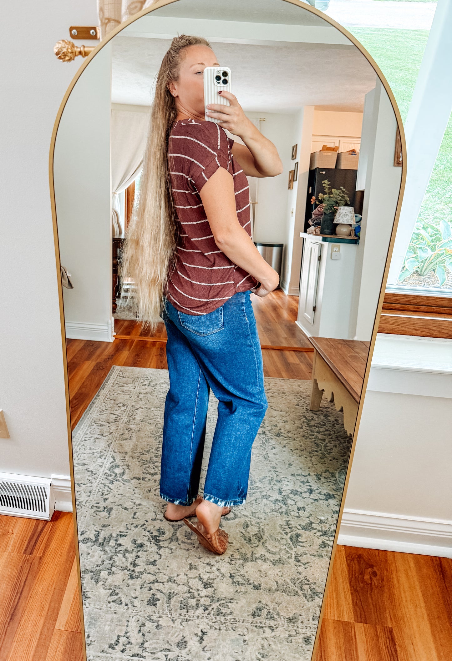 The Effortless Stripe V-Neck Top (2 Colors)