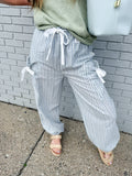 Casual Fit Textured Woven Pants