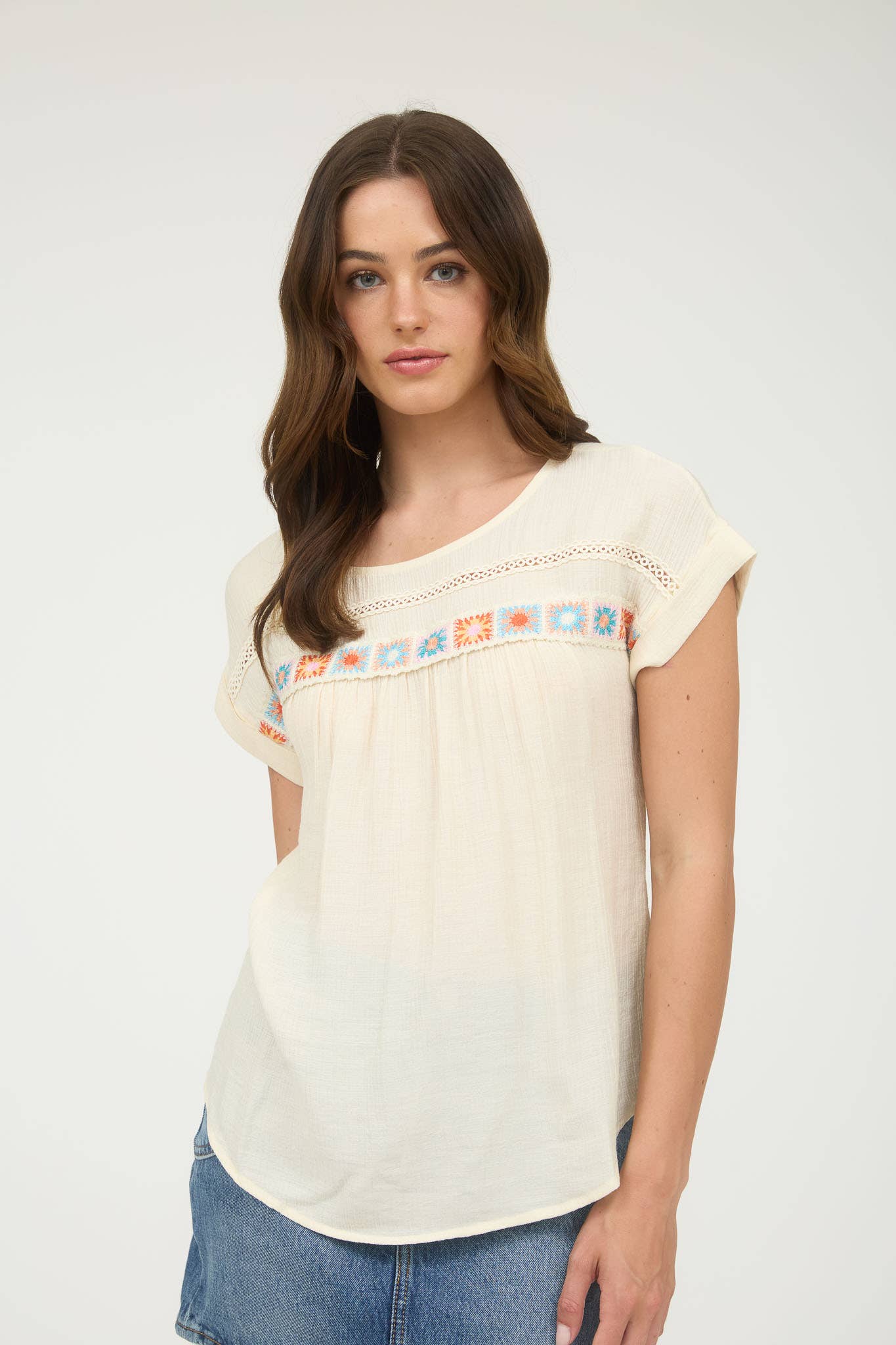 Sunny Days Short Sleeve Blouse