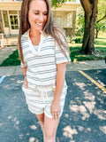 Marbled in Stone Knit Top