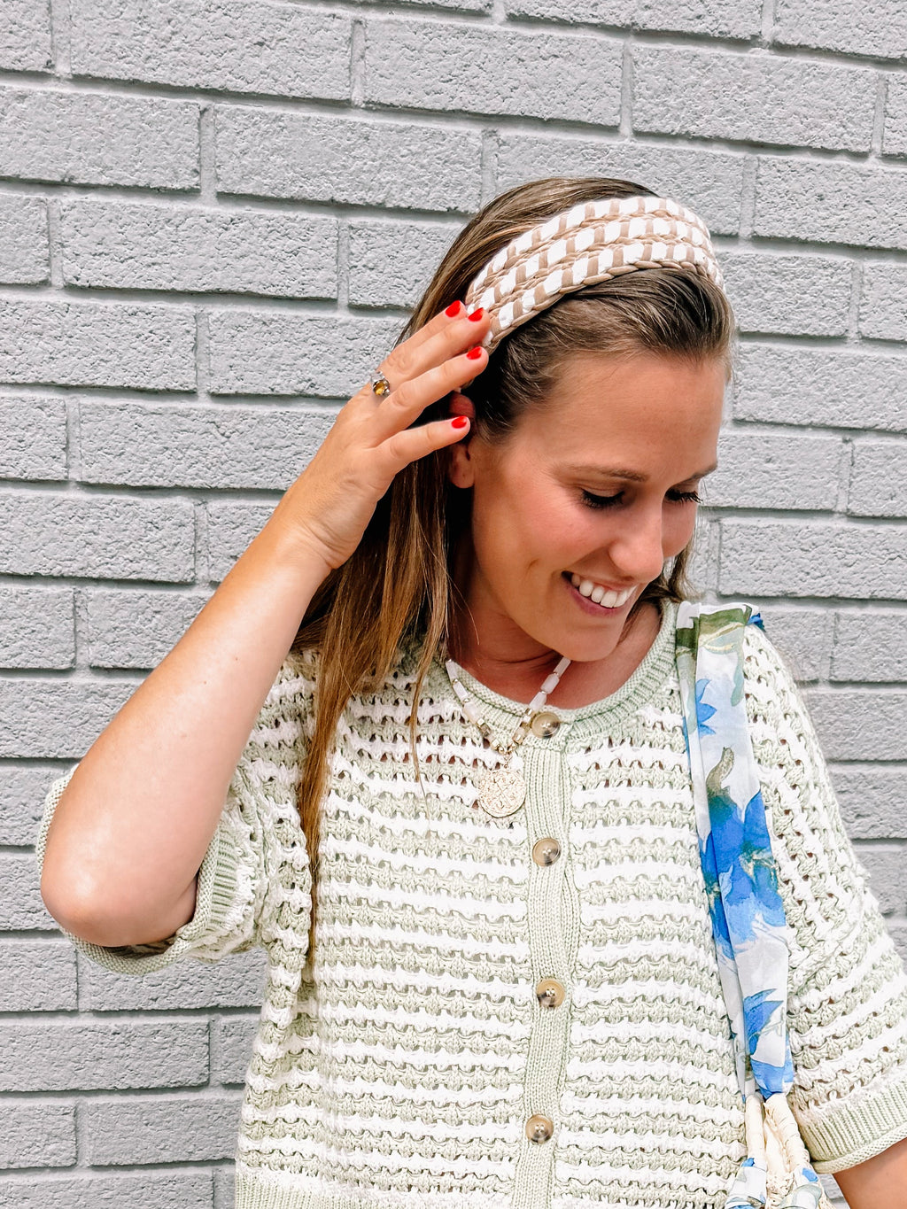 The Sadie Striped Knit Cardigan-Light Olive