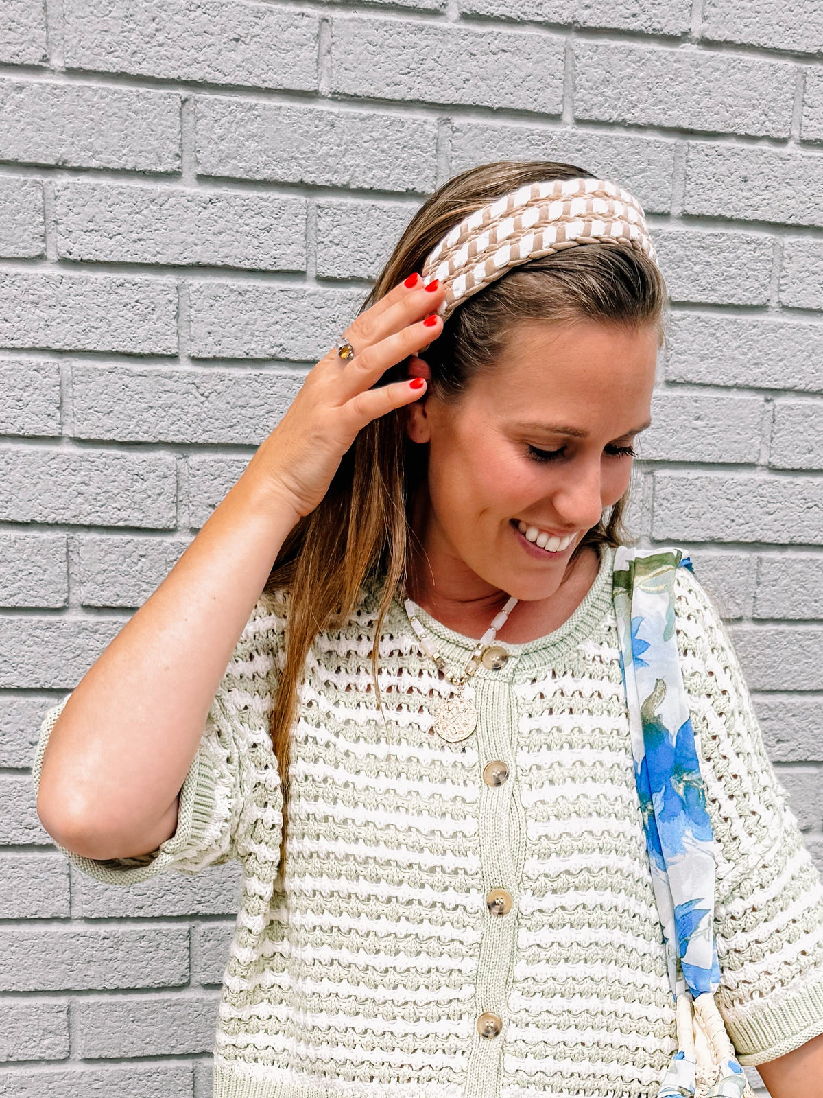 The Sadie Striped Knit Cardigan-Light Olive