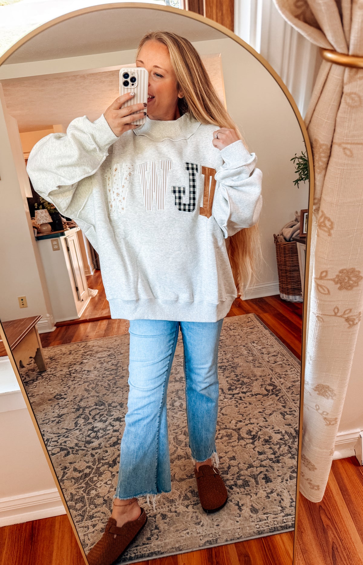 WWJD Mockneck Sweatshirt