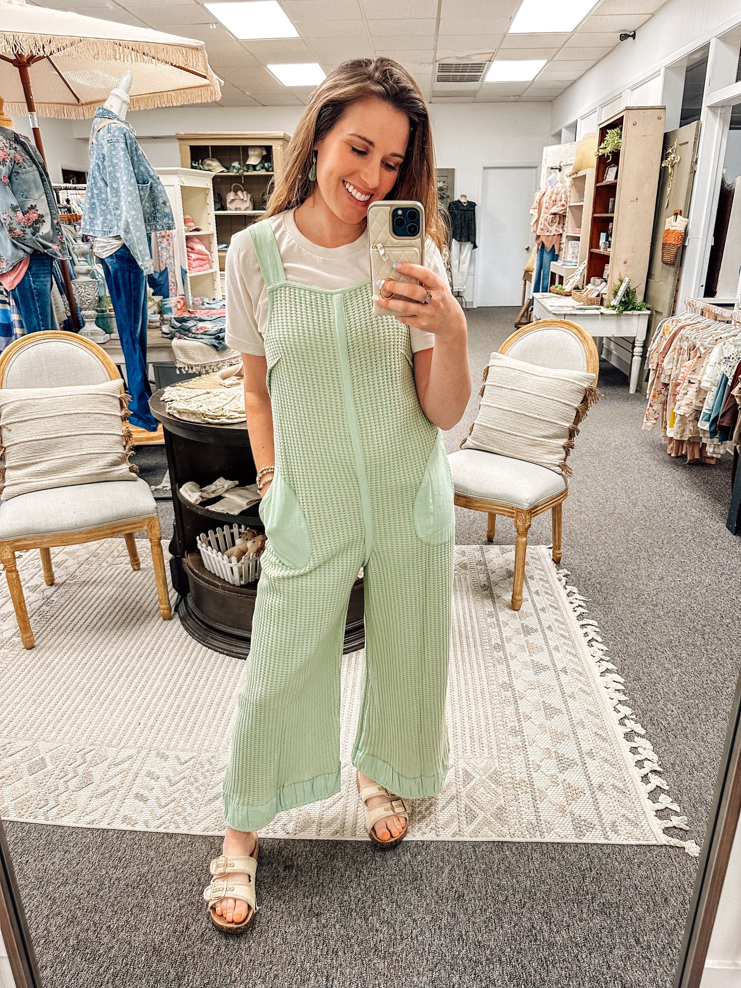 The Willow Waffle Jumpsuit (S-XL)