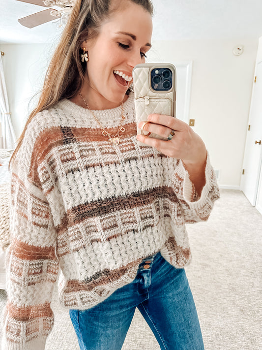 Charming Lines Chunky Sweater (S-XL)