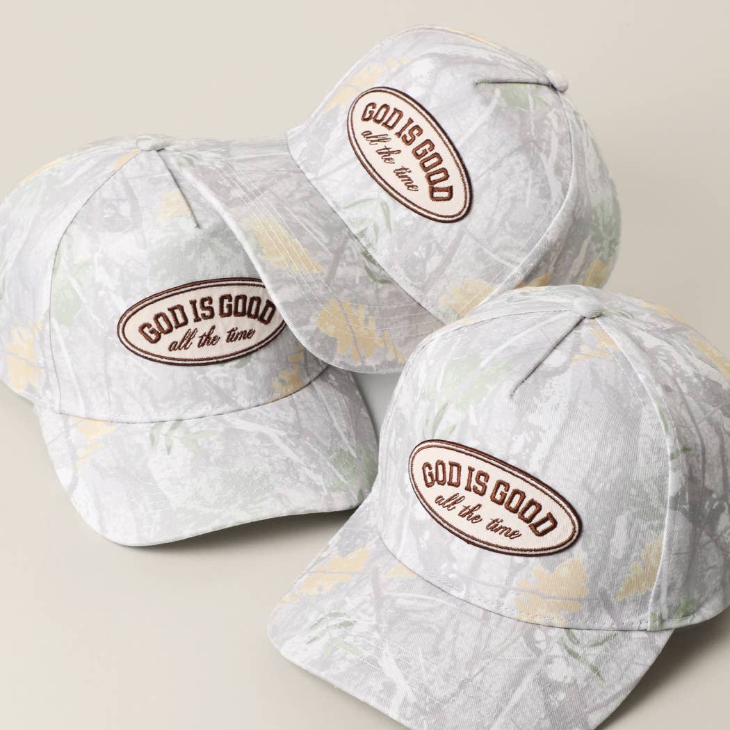 God Is Good Camo Trucker Hat