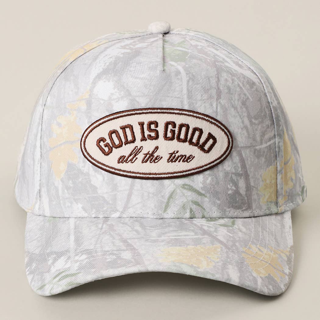 God Is Good Camo Trucker Hat