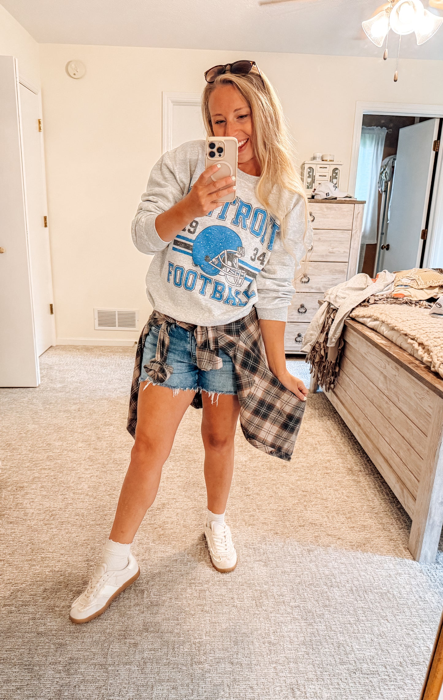Detroit Football Oversized Sweatshirts