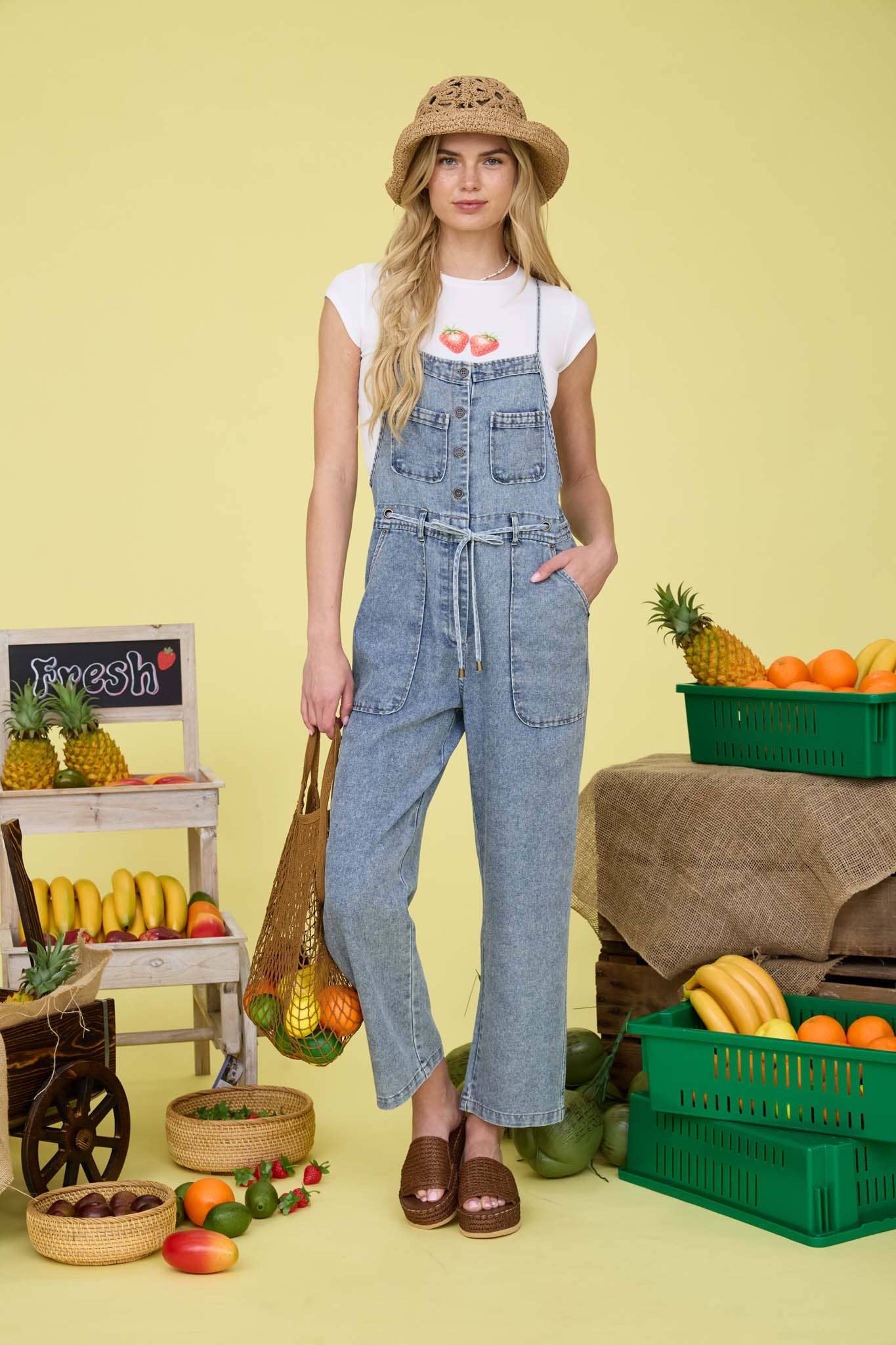 The Throw & Go Denim Overalls