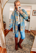 Denim in Bloom Floral Button Up (PREORDER)