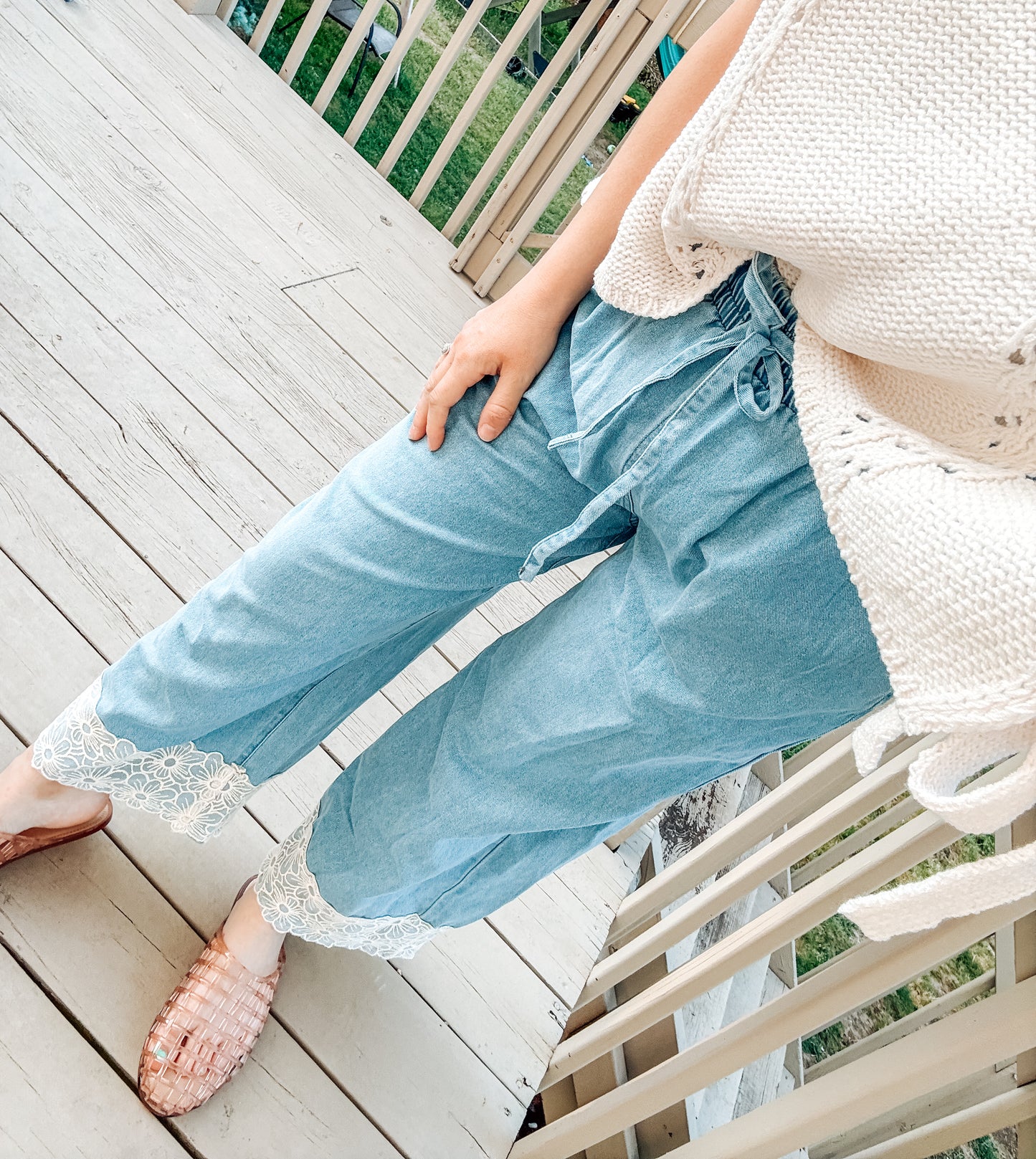 Lace & Denim Dreams Bottoms (S-XL)