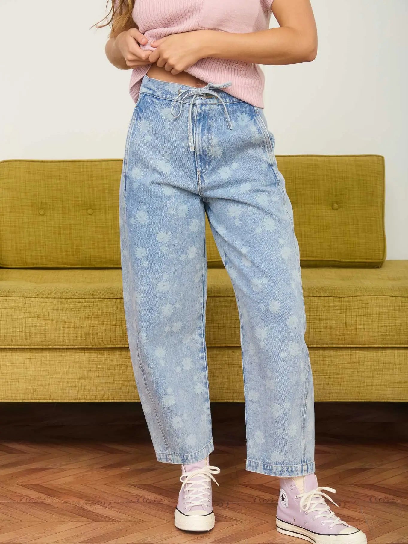 Dandelion Washed Drawstring Jeans