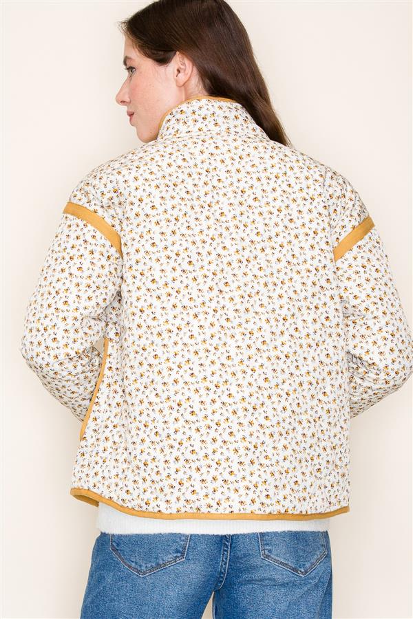 Marigold Hues Quilted Jacket (S-XL)