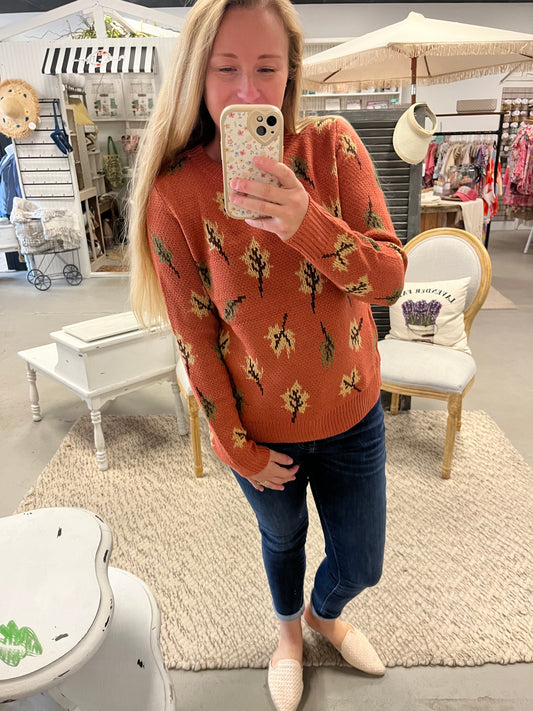 Changing Leaves Knit Sweater (S-XL)