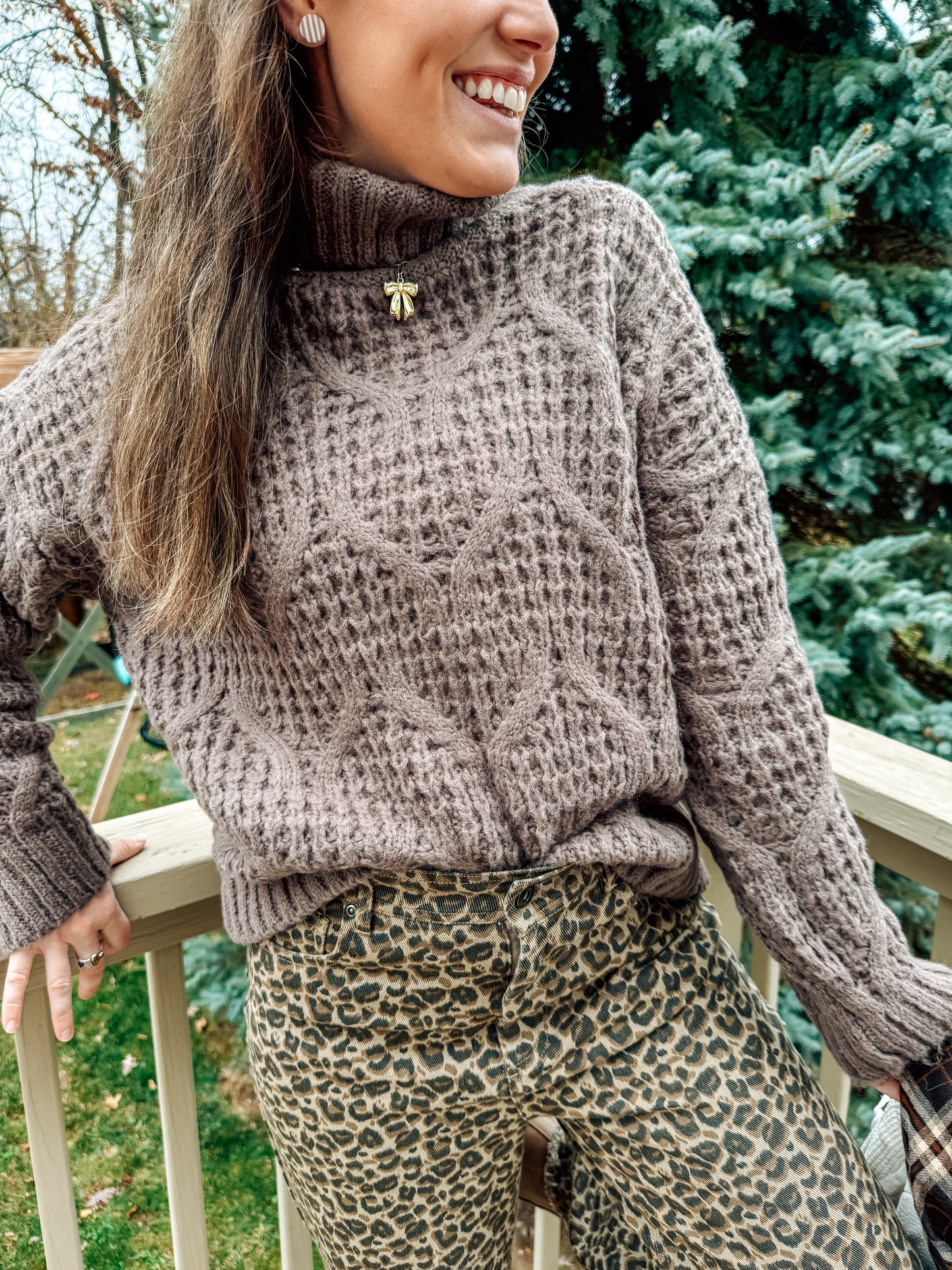 Oak & Chestnut Turtleneck Sweater (2 colors)