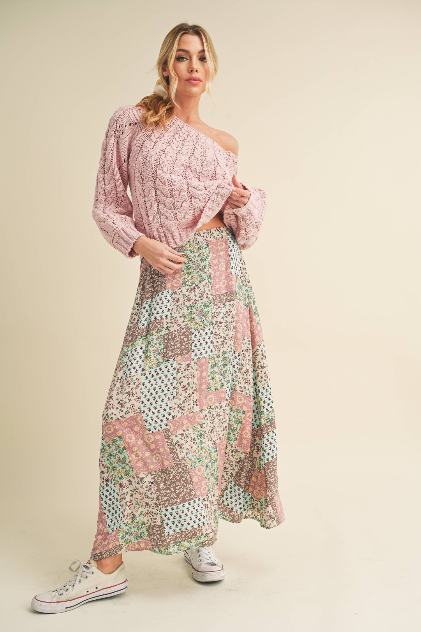 Patty Patchwork Maxi Skirt