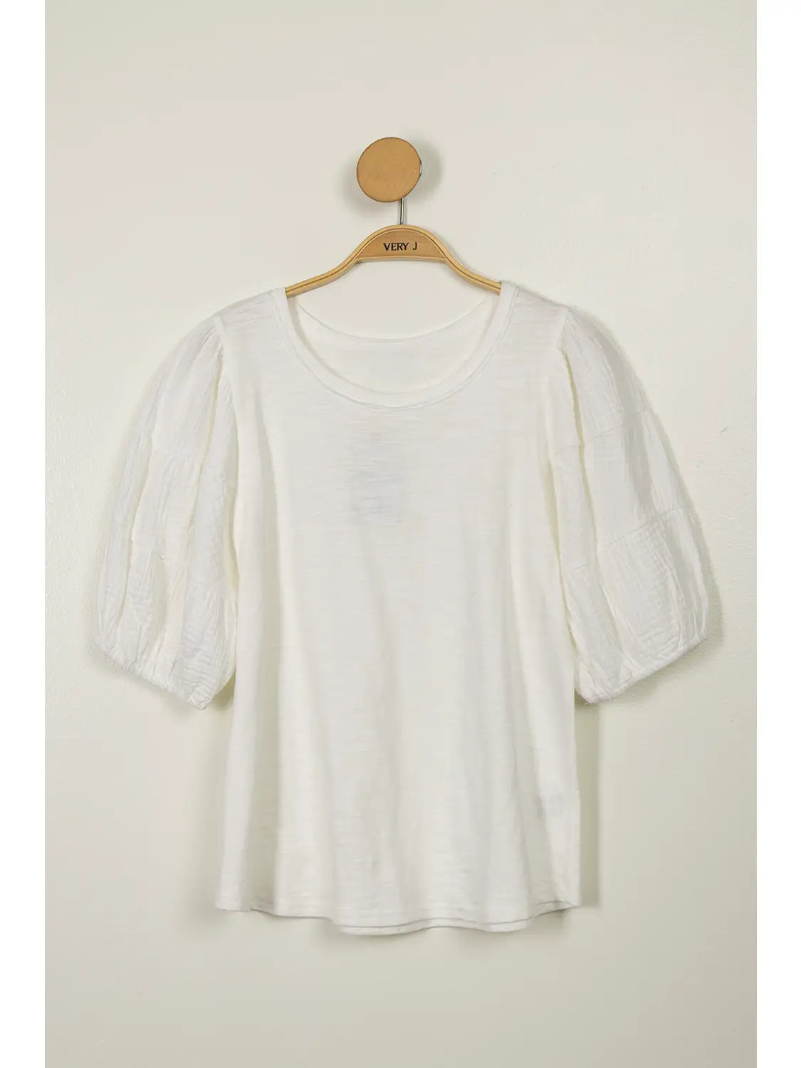 Classic Ivory Short Sleeve Blouse Top