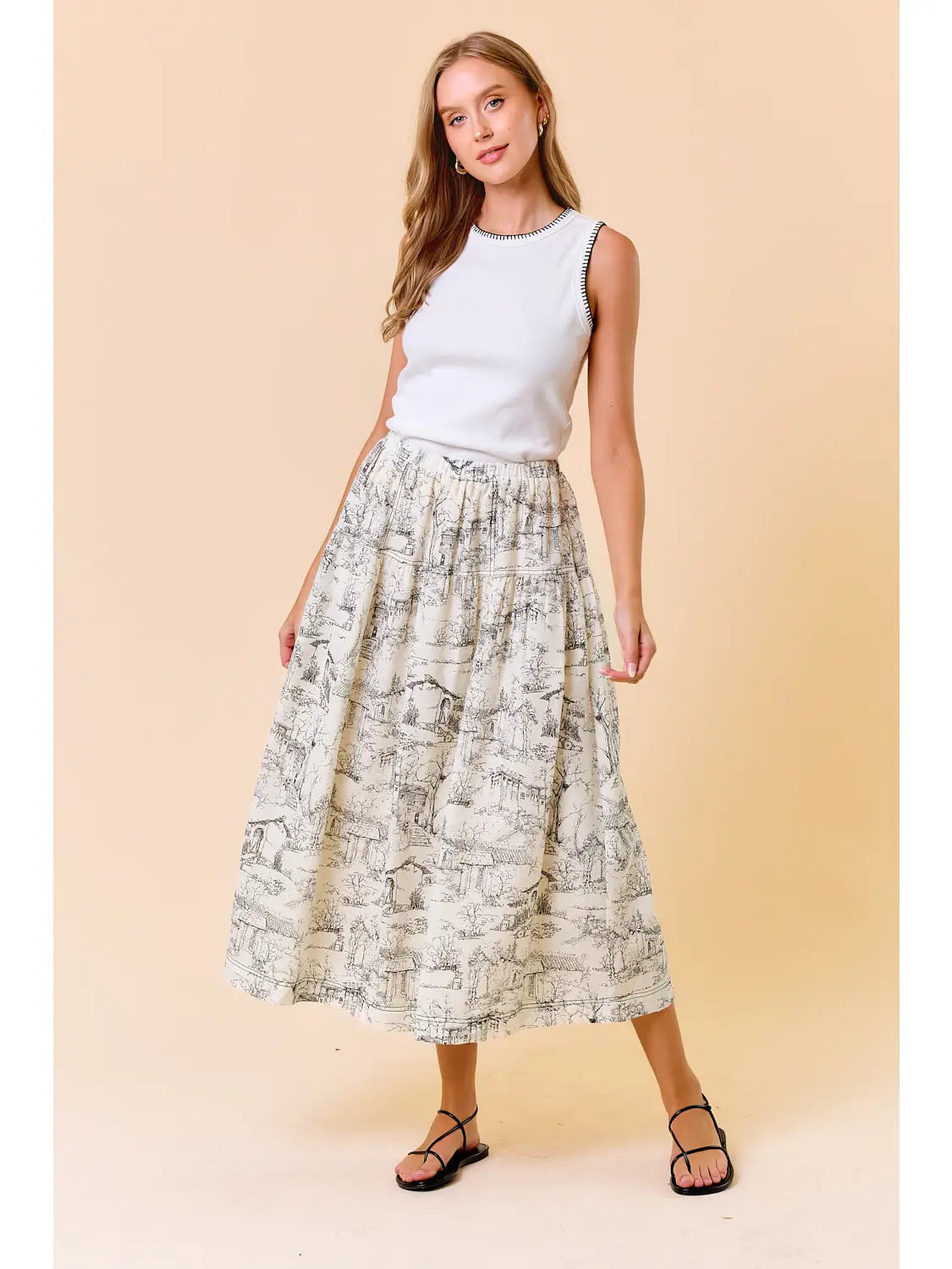 Autumn Stroll skirt-Black
