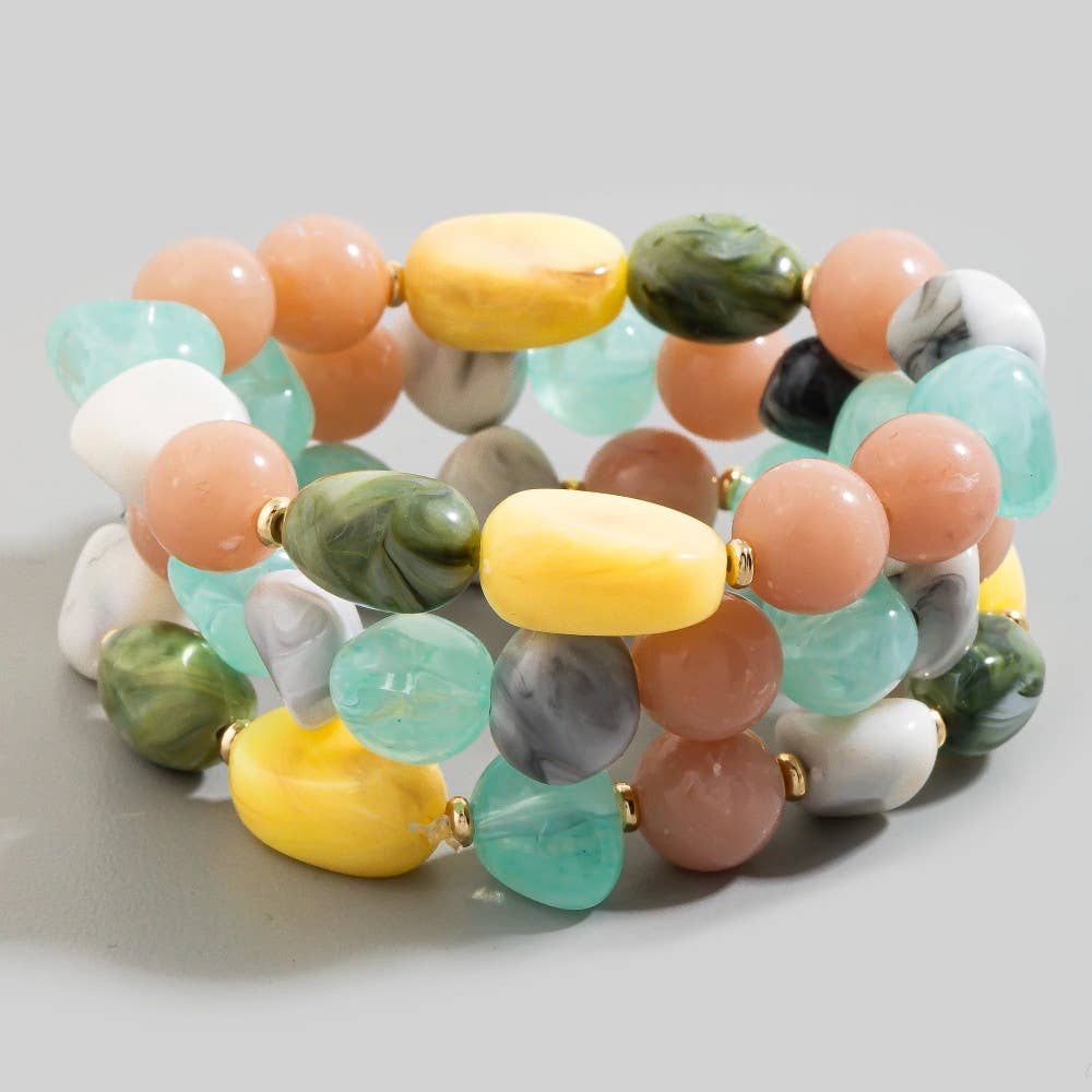 Colorway Stones Bracelet Set