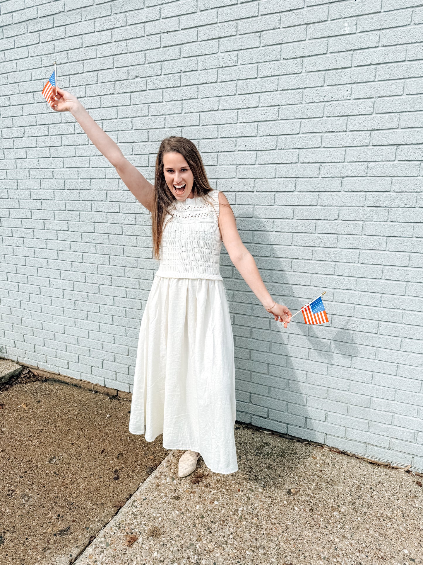 Pure Grace Smocked Sleeveless Dress