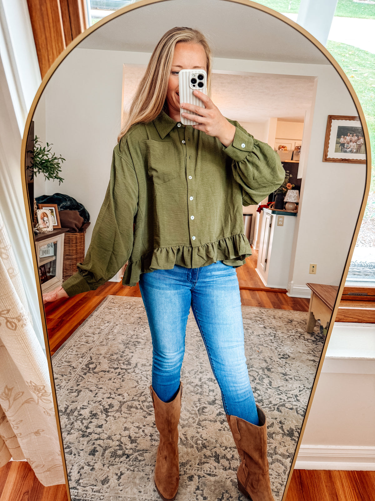 All Time Babydoll Peplum Shirt