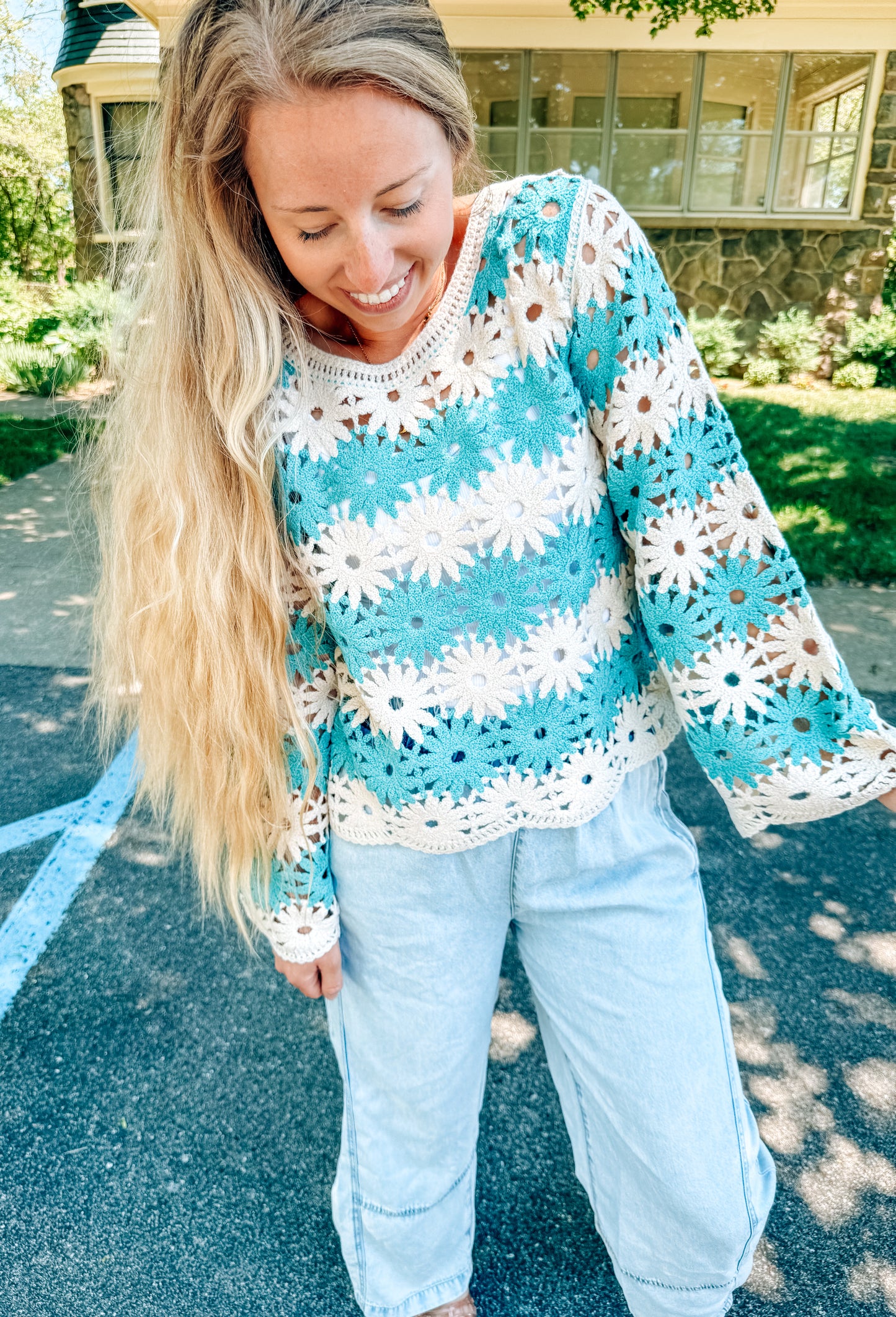 Fields Of Flowers Crochet Top