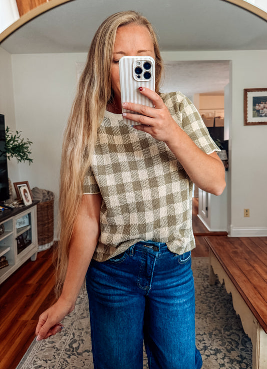 The Cozy Cottage Check Sweater