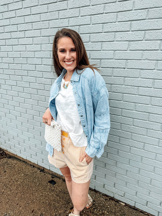 Easy Days Ahead Denim Top (S-3X)