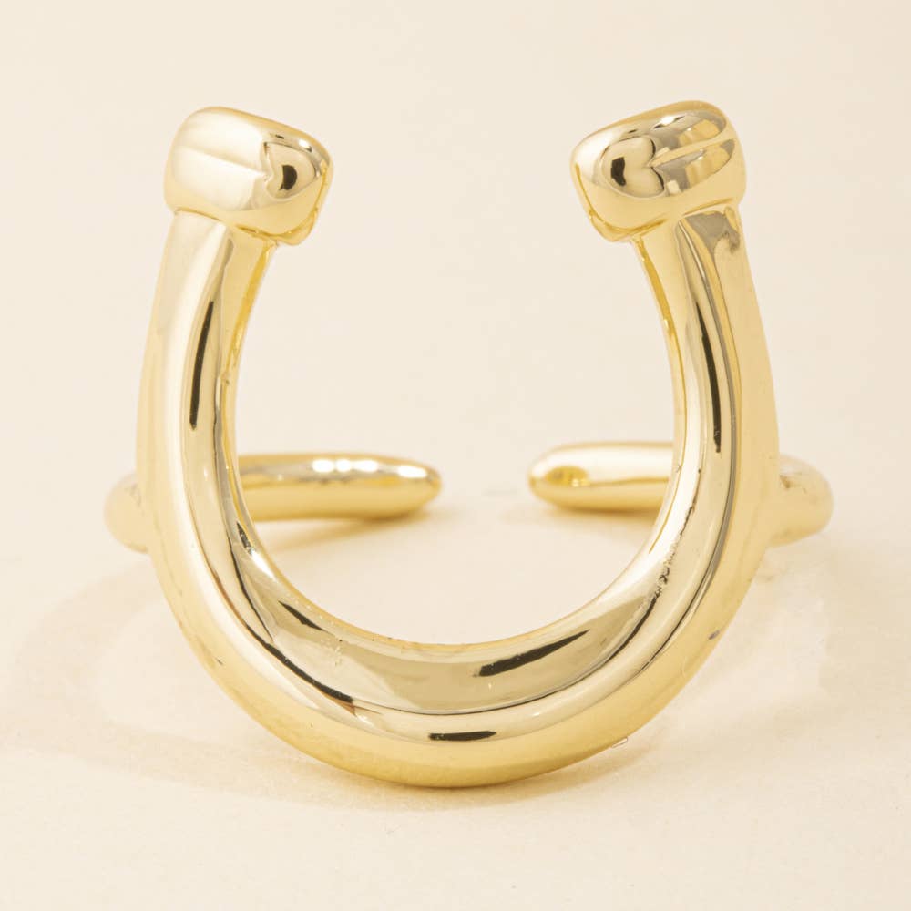 Polished Horseshoe Wrap Open Ring