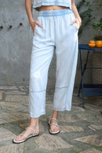 Beach Day Elastic Waist Denim