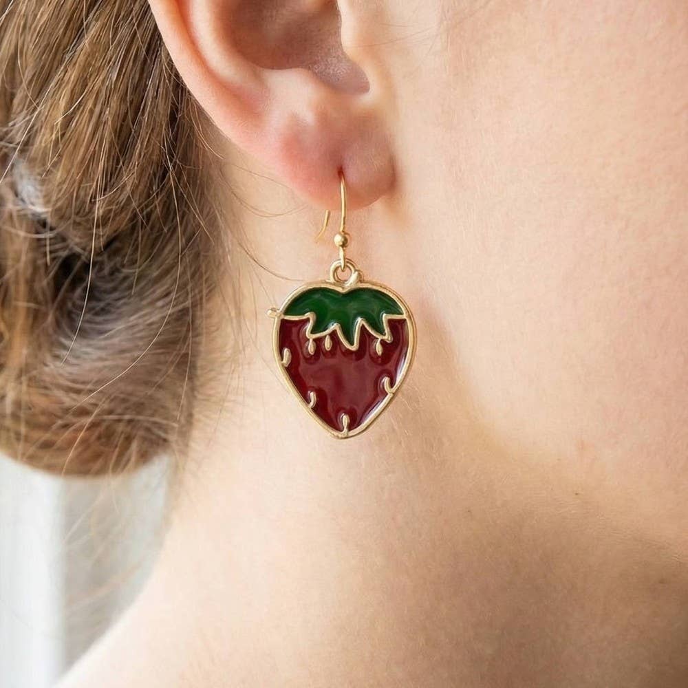 Sweet Strawberry Earrings