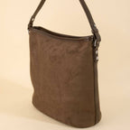 Simple Suede Square Shoulder Bag