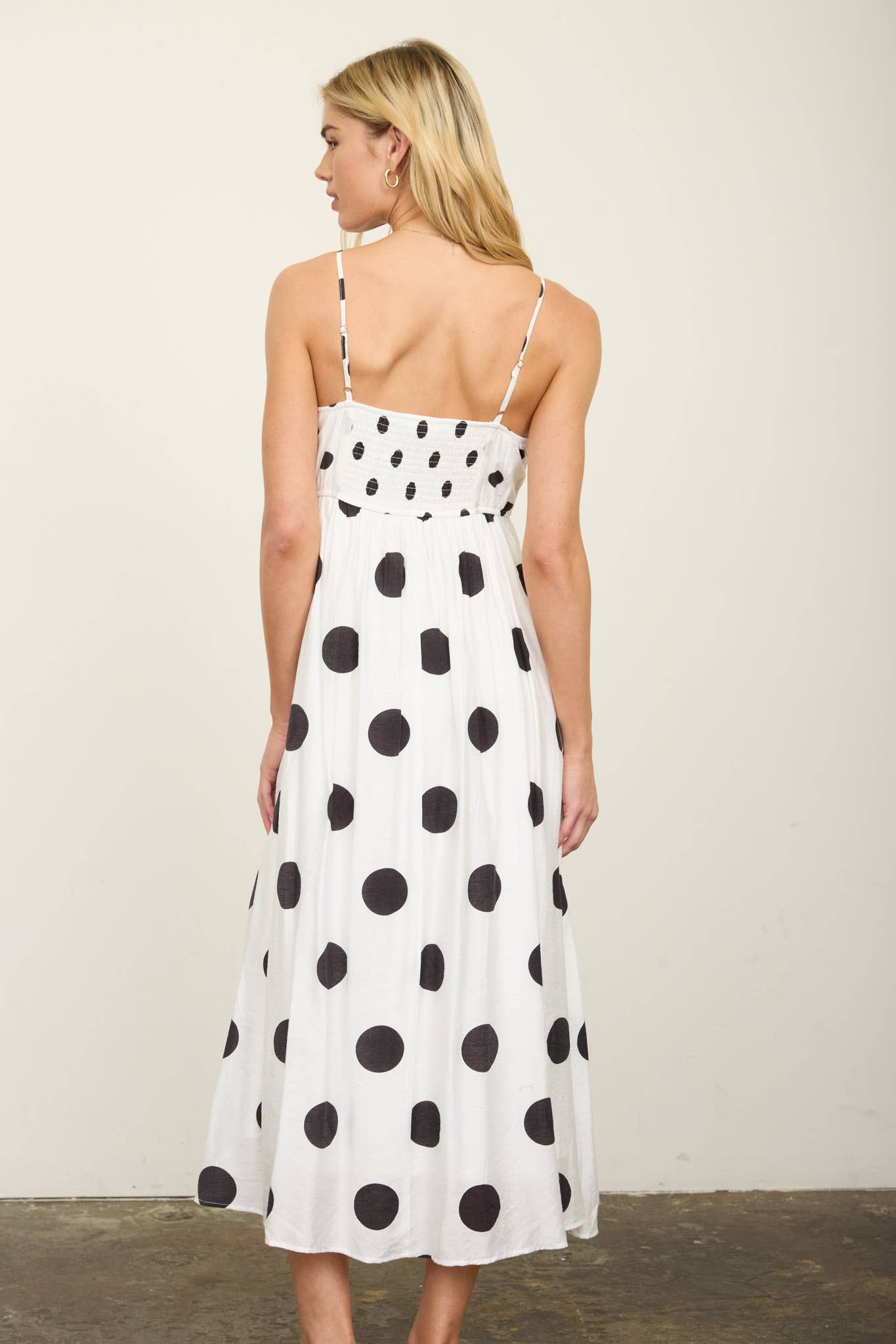 The Darling Dot Dress-BLACK
