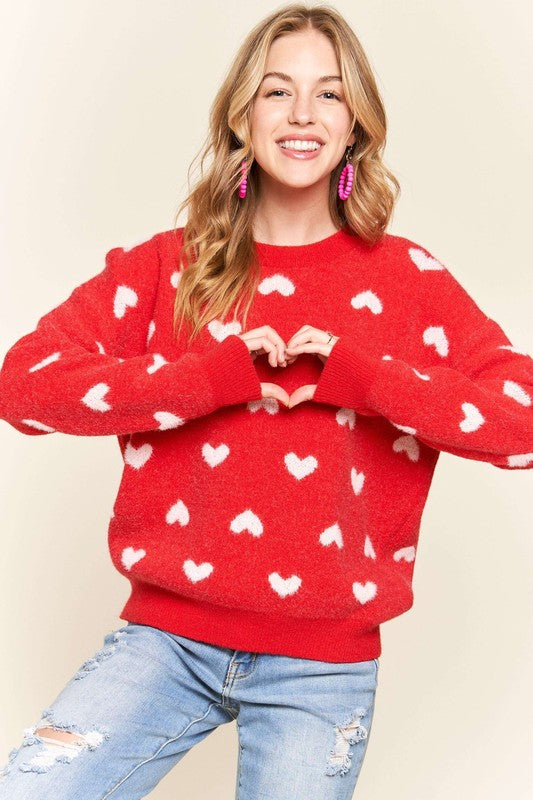 Sweet Heart Sweater (S-3X)