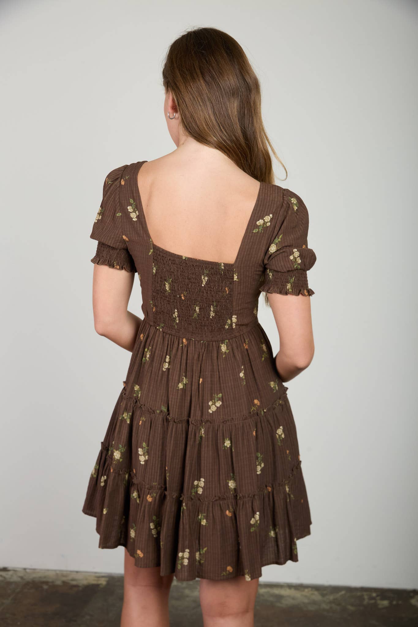Rustic Retreat Square Neck Dress
